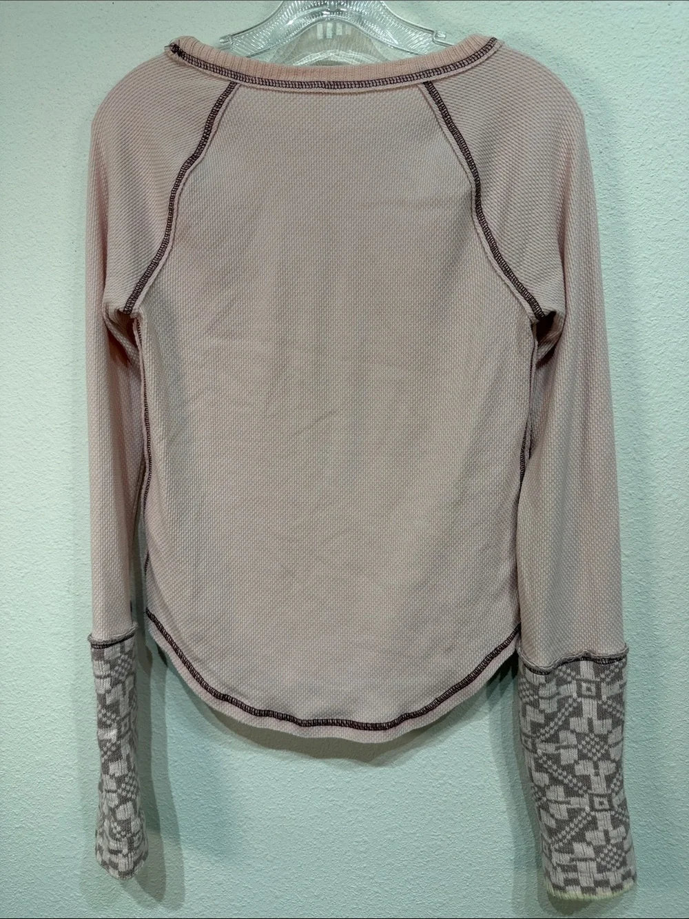 Free People SHE’S REVERSIBLE THERMAL CUFF TOP LARGE